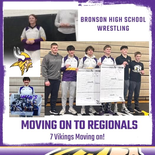 Bronson has five wrestlers moving to D-3 Regional